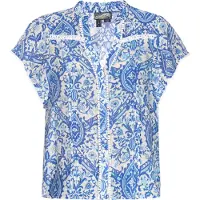 Dreimaster Blusa azul / branco