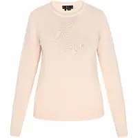 Faina Pullover nude / branco