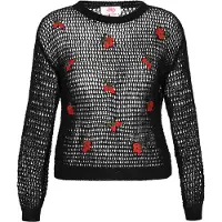 Mymo Pullover vermelho / preto