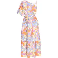 IZIA Vestido amarelo / roxo / laranja