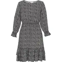 FELIPA Vestido 'Fashion Look' preto / branco
