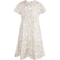 Dreimaster Vestido verde / rosa / vermelho / branco lã