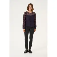 Kaffe Blusa 'KA Silja' roxo escuro