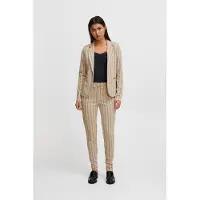 Ichi Blazer 'RUTI' bege escuro / bege mosqueado
