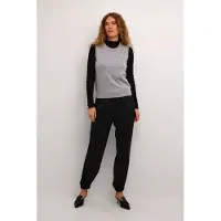Kaffe Pullover 'KA Regina' cinzento / prata