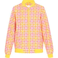 Mymo Casaco meia-estação amarelo / cor-de-rosa / branco