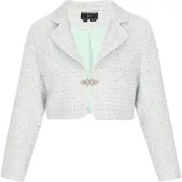 Faina Blazer azul pastel / menta