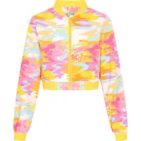 Mymo Casaco meia-estação azul claro / laranja / rosa / branco