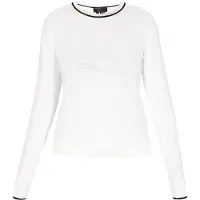 Faina Pullover preto / offwhite
