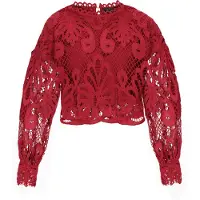 Faina Blusa vermelho escuro
