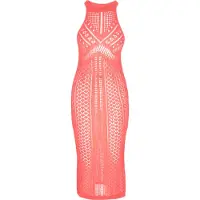 IZIA Vestido de praia coral