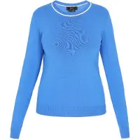 Faina Pullover azul / branco