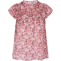 IZIA Blusa 'Ethno' azul claro / abe / cor-de-rosa / bordeaux