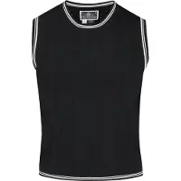 Dreimaster Maritim Top de malha 'Nautical' preto / branco