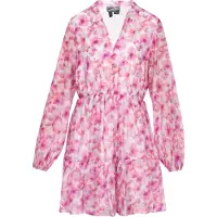 Dreimaster Vestidos camiseiros 'Vintage' azul pombo / roxo / rosa / cor-de-rosa