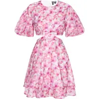 Dreimaster Vestido de cocktail orquídea / rosa / amora / branco