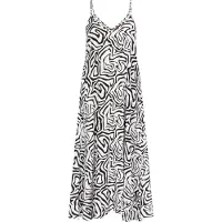MyMo ROCKS Vestido de verão preto / branco