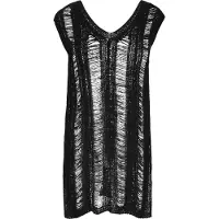 MyMo ROCKS Vestido de malha 'Fashion Look' preto