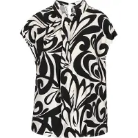 Dreimaster Klassik Blusa 'Classic Look' preto / branco