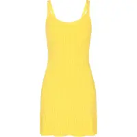 Mymo Vestido de malha amarelo