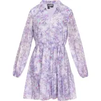 Dreimaster Vestidos camiseiros cinzento claro / verde escuro / lavanda / rosa