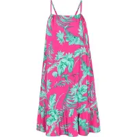IZIA Vestido de verão turquesa / rosa
