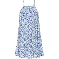 Mymo Vestido de verão azul real / verde / roxo / branco