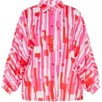 FELIPA Blusa 'Fashion Look' rosa / branco