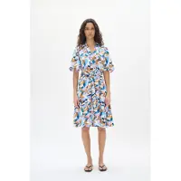 Inwear Vestido 'Sendra' azul claro / castanho / branco