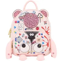 MyMo Pop Mochila 'Pop Eyetheme' azul / cor-de-rosa / vermelho / preto