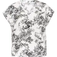 FELIPA Blusa 'Fashion Look' cinzento / preto / branco