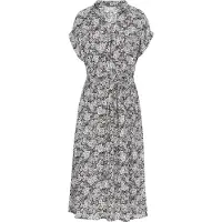 FELIPA Vestidos camiseiros preto / branco