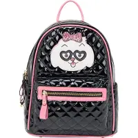 Mymo Mochila 'Pop Eyetheme' cor-de-rosa / preto / branco