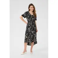 Kaffe Vestido 'Beathe' preto / branco lã