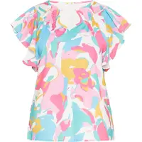 Usha Blusa 'Fashion Look' mistura de cores