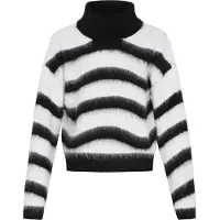 MyMo ROCKS Pullover preto / branco