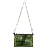 Faina Mala de ombro verde / preto