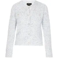 Faina Casaco de malha azul / vermelho / branco