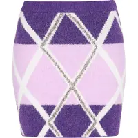 IZIA Saia roxo / roxo pastel / branco