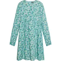 Dreimaster Vestido turquesa / amarelo / verde escuro / branco
