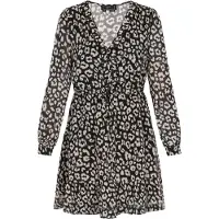 Faina Vestido 'Fashion Look' ecru / preto