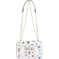 MyMo Pop Mala de ombro 'Pop Eyetheme' azul / amarelo / preto / branco