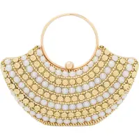 Faina Clutches ouro / branco