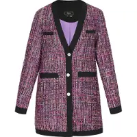Faina Blazer rosa / púrpura / preto