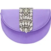 Faina Clutches roxo / prata