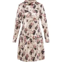 Usha Vestido bege / rosa escurecido / preto