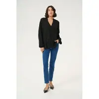Kaffe Blusa 'KA Liv' preto / prata