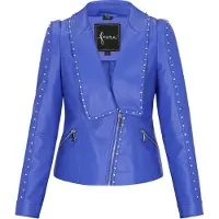 Faina Casaco meia-estação 'Fashion Look' azul