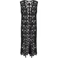 IZIA Colete de malha 'Boho' preto