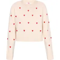 Mymo Pullover vermelho vivo / offwhite